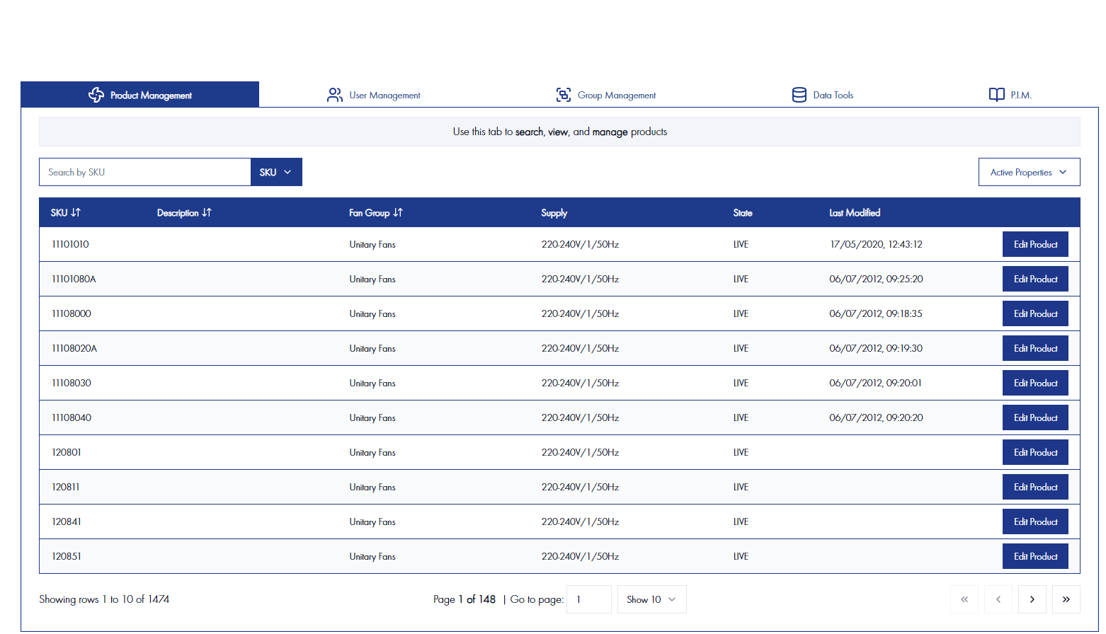 Dedicated PIM and Data Editor System